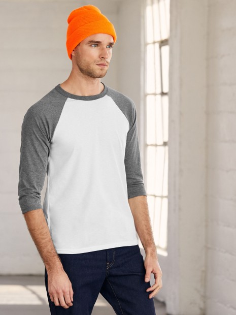 T-Shirts à personnaliser BELLA-CANVAS UNISEX 3/4 SLEEVE BASEBALL TEE 