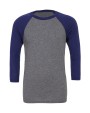 T-Shirts personnalisable BELLA-CANVAS UNISEX 3/4 SLEEVE BASEBALL TEE
