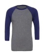 T-shirts BELLA-CANVAS UNISEX 3/4 SLEEVE BASEBALL TEE voor bedrukking &amp; borduring