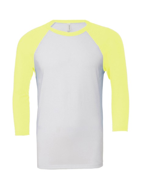 BELLA-CANVAS UNISEX 3/4 SLEEVE BASEBALL TEE /api/colors/e0d9c48a-5159-4f53-83fe-e04a264efe9a personnalisable