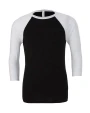 T-shirts BELLA-CANVAS UNISEX 3/4 SLEEVE BASEBALL TEE voor bedrukking &amp; borduring