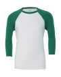 T-shirts BELLA-CANVAS UNISEX 3/4 SLEEVE BASEBALL TEE voor bedrukking &amp; borduring