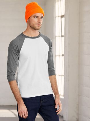 UNISEX 3/4 SLEEVE BASEBALL TEE