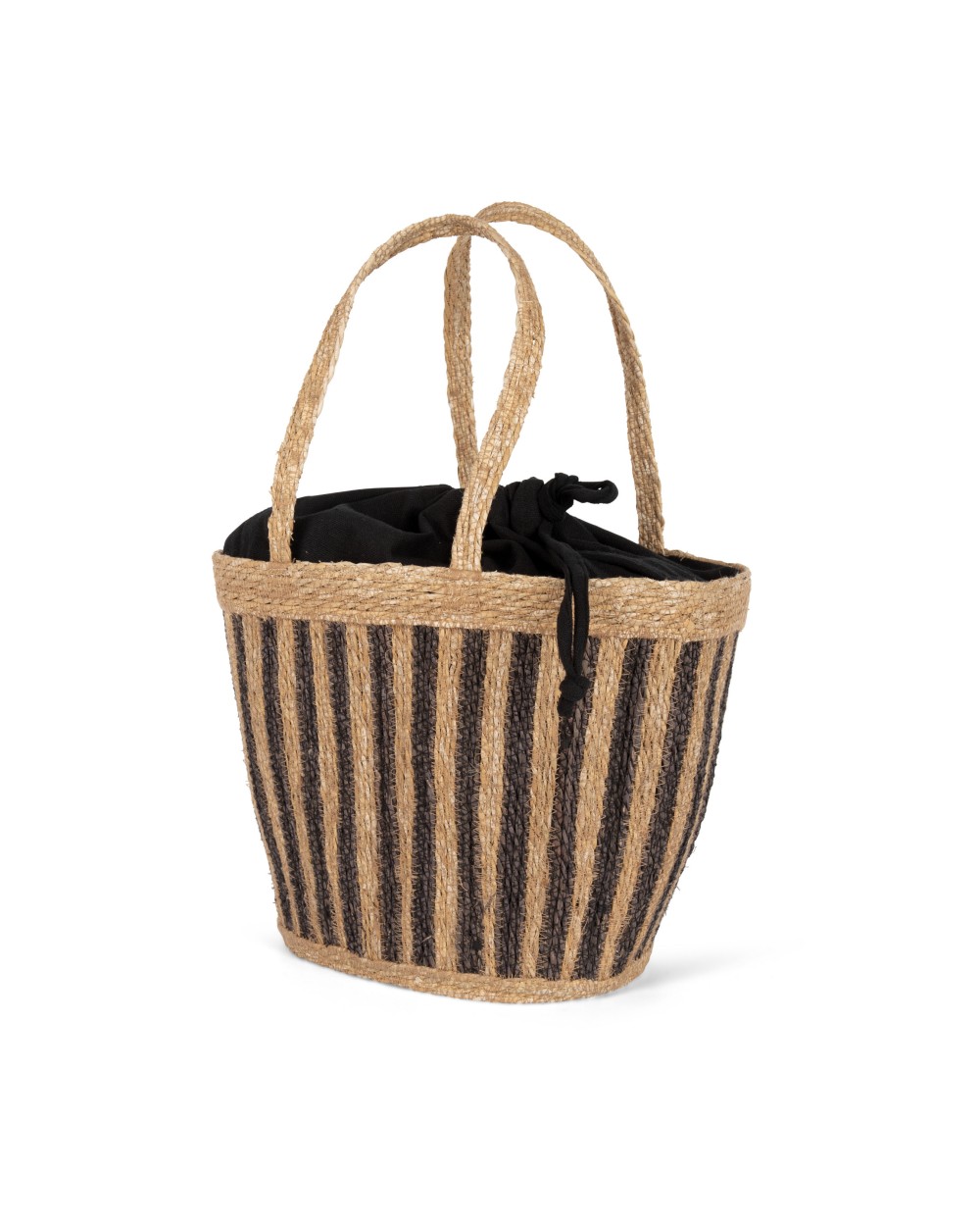 Tassen & Zakken KIMOOD Gestreepte zeegras mand voor bedrukking &amp; borduring