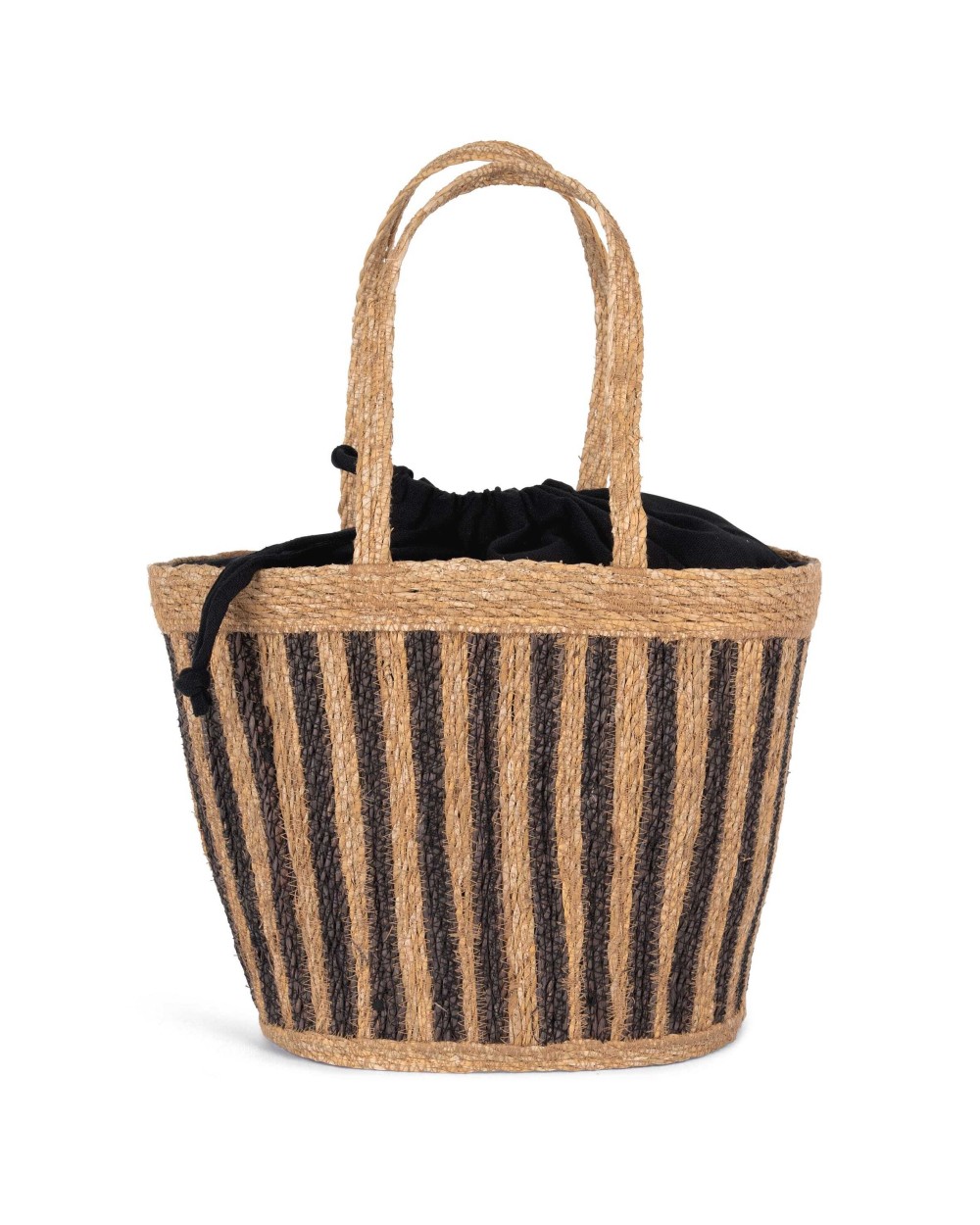 Tassen & Zakken KIMOOD Gestreepte zeegras mand voor bedrukking &amp; borduring