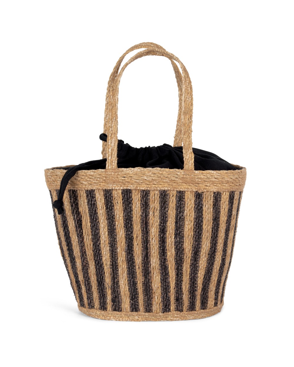 Tassen & Zakken KIMOOD Gestreepte zeegras mand voor bedrukking &amp; borduring