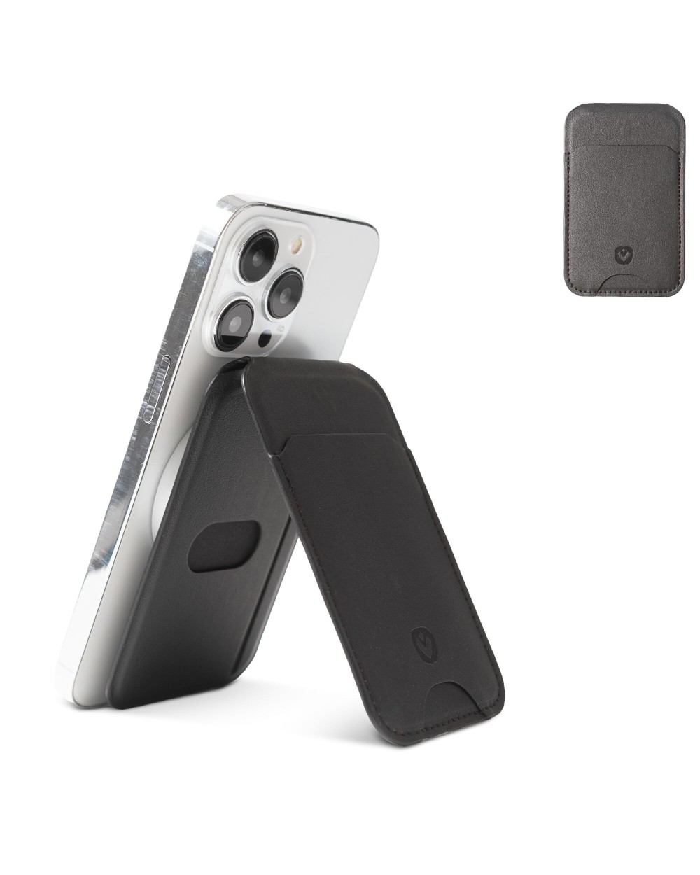 Tassen & Zakken VALENTA 588225 Valenta Card Wallet Stand Magsafe voor bedrukking &amp; borduring