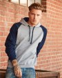 JERZEES NuBlend Colour Block Raglan Hooded Sweatshirt Sweatshirts personalisierbar