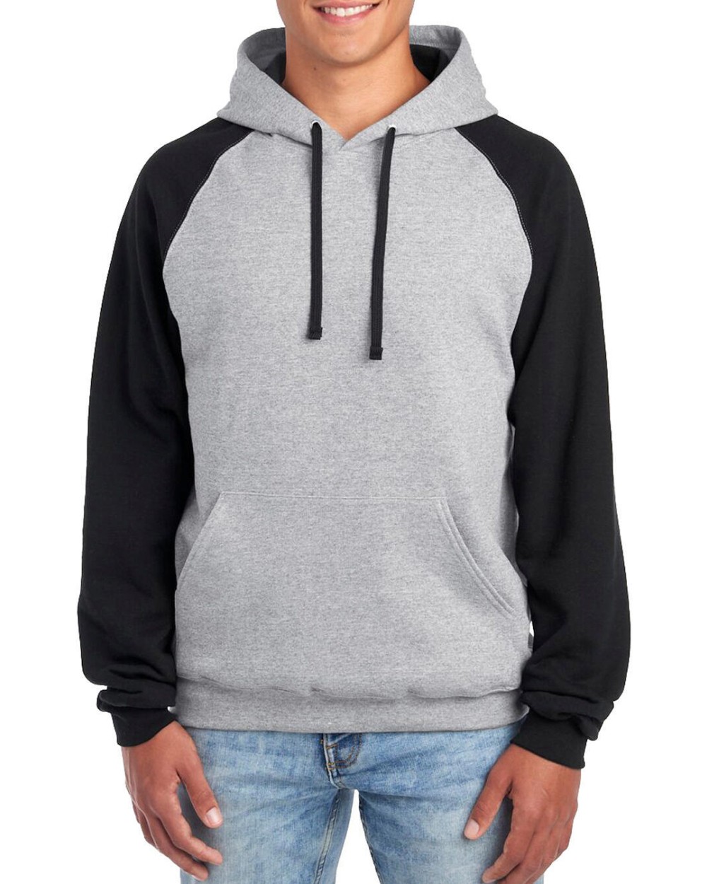 JERZEES NuBlend Colour Block Raglan Hooded Sweatshirt Sweatshirts personalisierbar