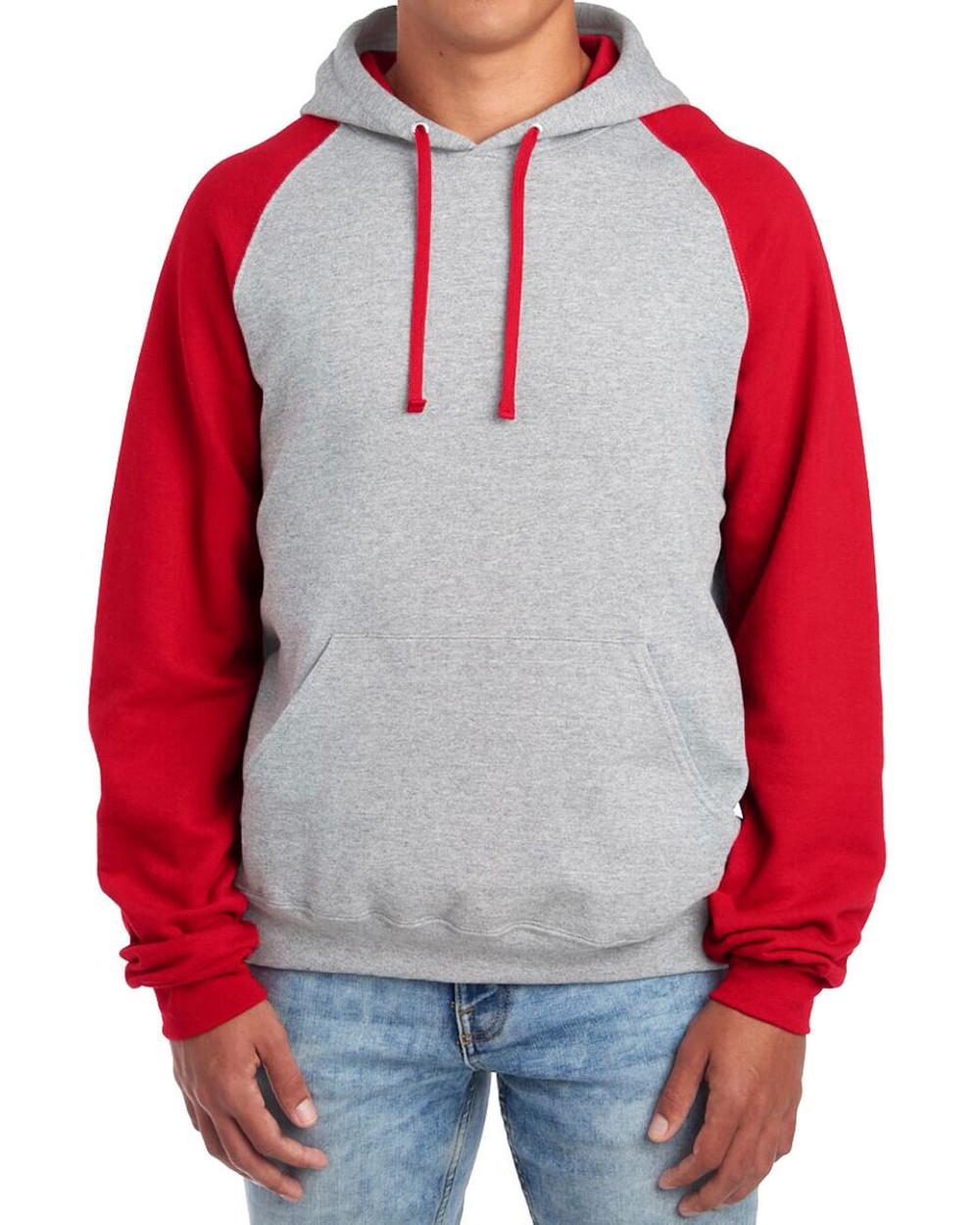 Sweaters & hoodies JERZEES NuBlend Colour Block Raglan Hooded Sweatshirt voor bedrukking &amp; borduring