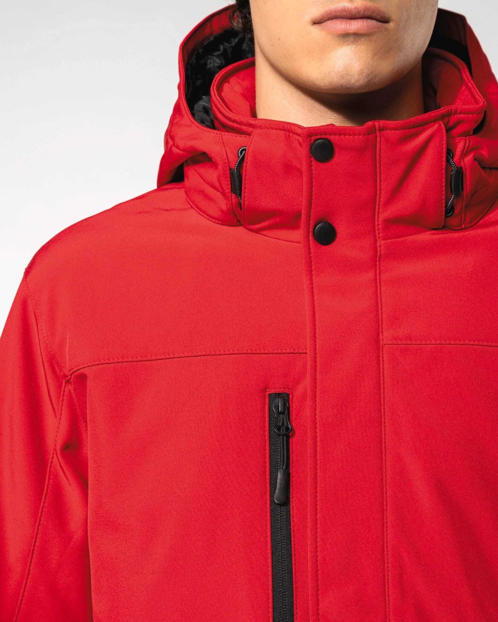 Softshells personnalisable KARIBAN Parka softshell doublée capuche homme
