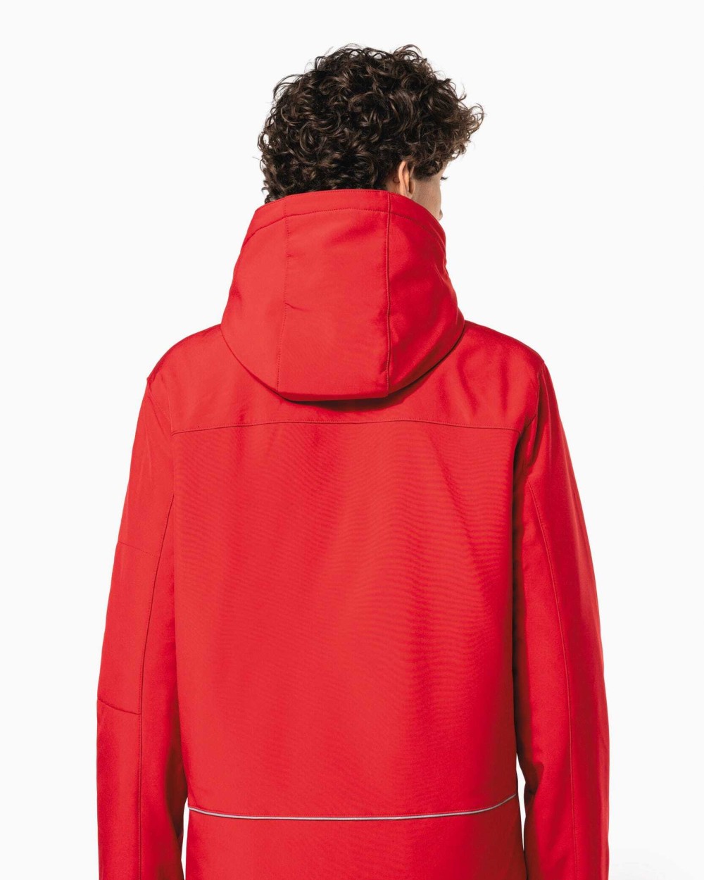 KARIBAN Herrenparka Softshell wattiert mit Kapuze Softshells personalisierbar