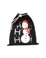 KIMOOD Baumwolltasche mit Kordelzug und Schneemannmotiv Taschen personalisierbar