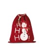 KIMOOD Baumwolltasche mit Kordelzug und Schneemannmotiv Taschen personalisierbar