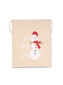 KIMOOD Sac coton à cordon motif bonhomme de neige /api/colors/e4673c21-e8cb-492b-aa0c-b227b8618401 personnalisable
