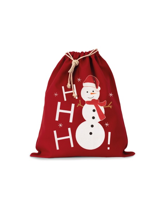 KIMOOD Baumwolltasche mit Kordelzug und Schneemannmotiv Taschen personalisierbar