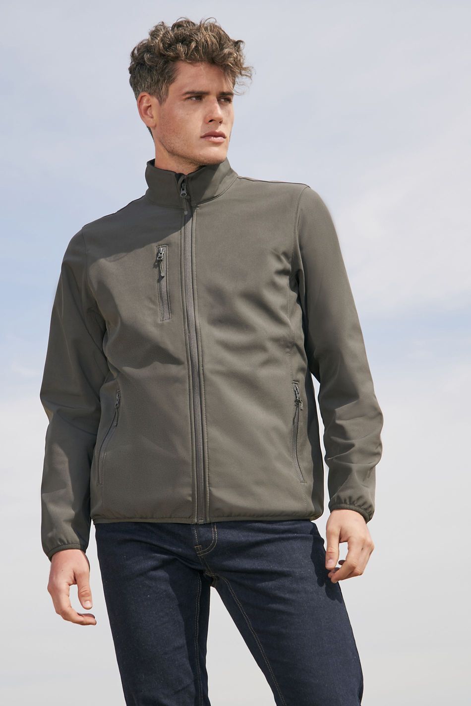Vestes personnalisable SOL'S Men´s Falcon Zipped Softshell Jacket