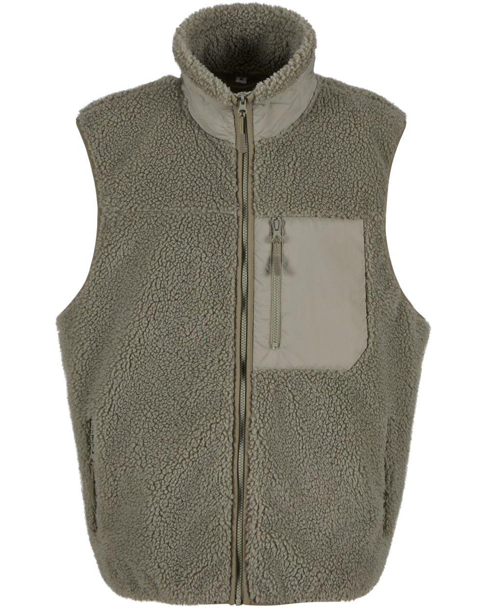 BUILD YOUR BRAND BONDED SHERPA VEST Jacken personalisierbar
