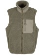 Jassen BUILD YOUR BRAND Bonded Sherpa Vest voor bedrukking &amp; borduring