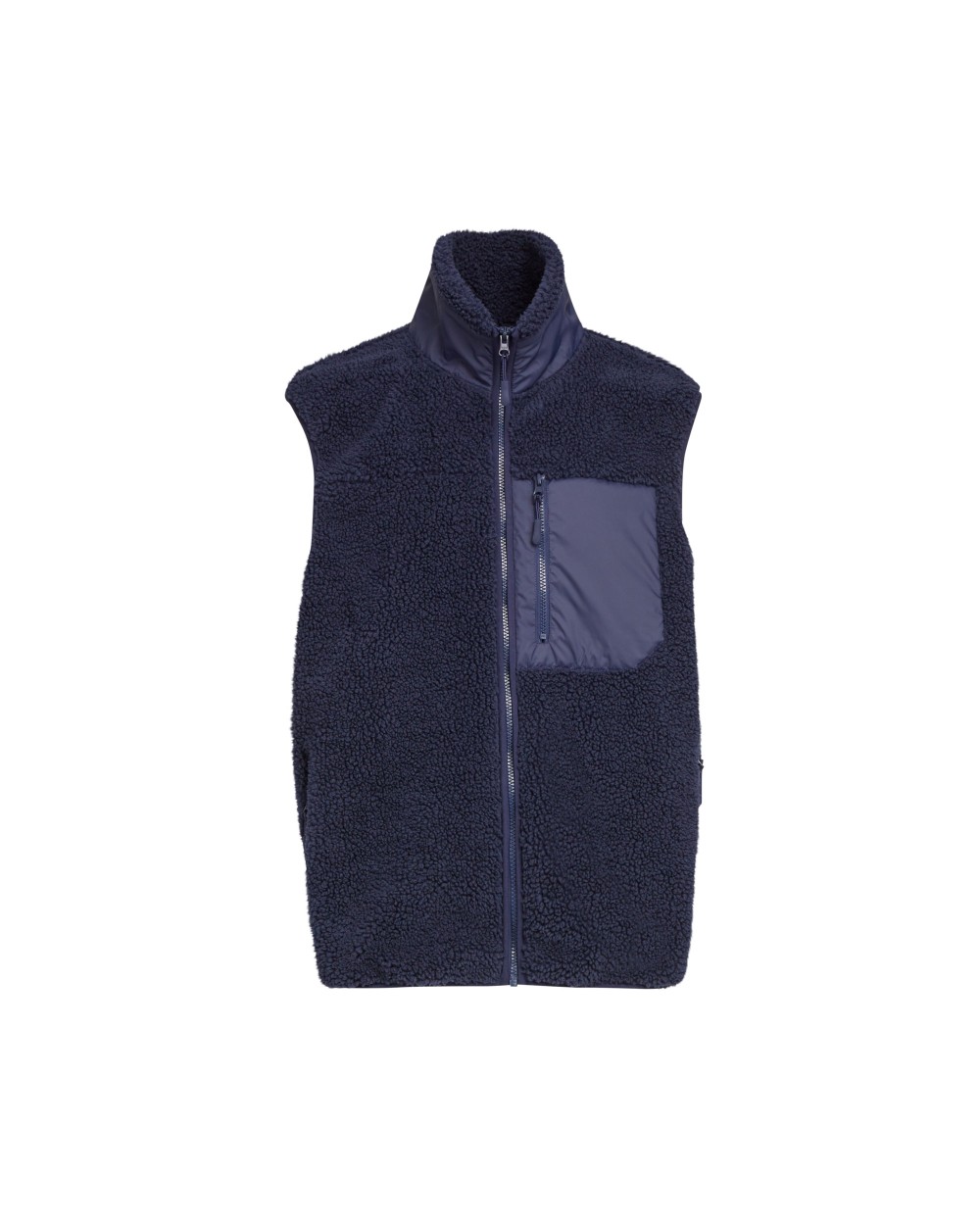 Jassen BUILD YOUR BRAND BONDED SHERPA VEST voor bedrukking &amp; borduring