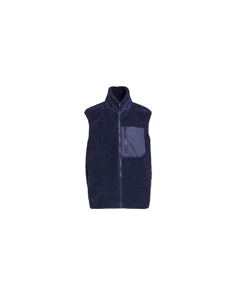 BUILD YOUR BRAND BONDED SHERPA VEST Jacken personalisierbar