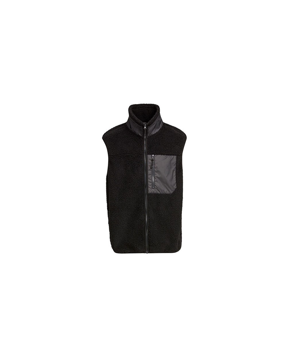 BUILD YOUR BRAND BONDED SHERPA VEST Jacken personalisierbar
