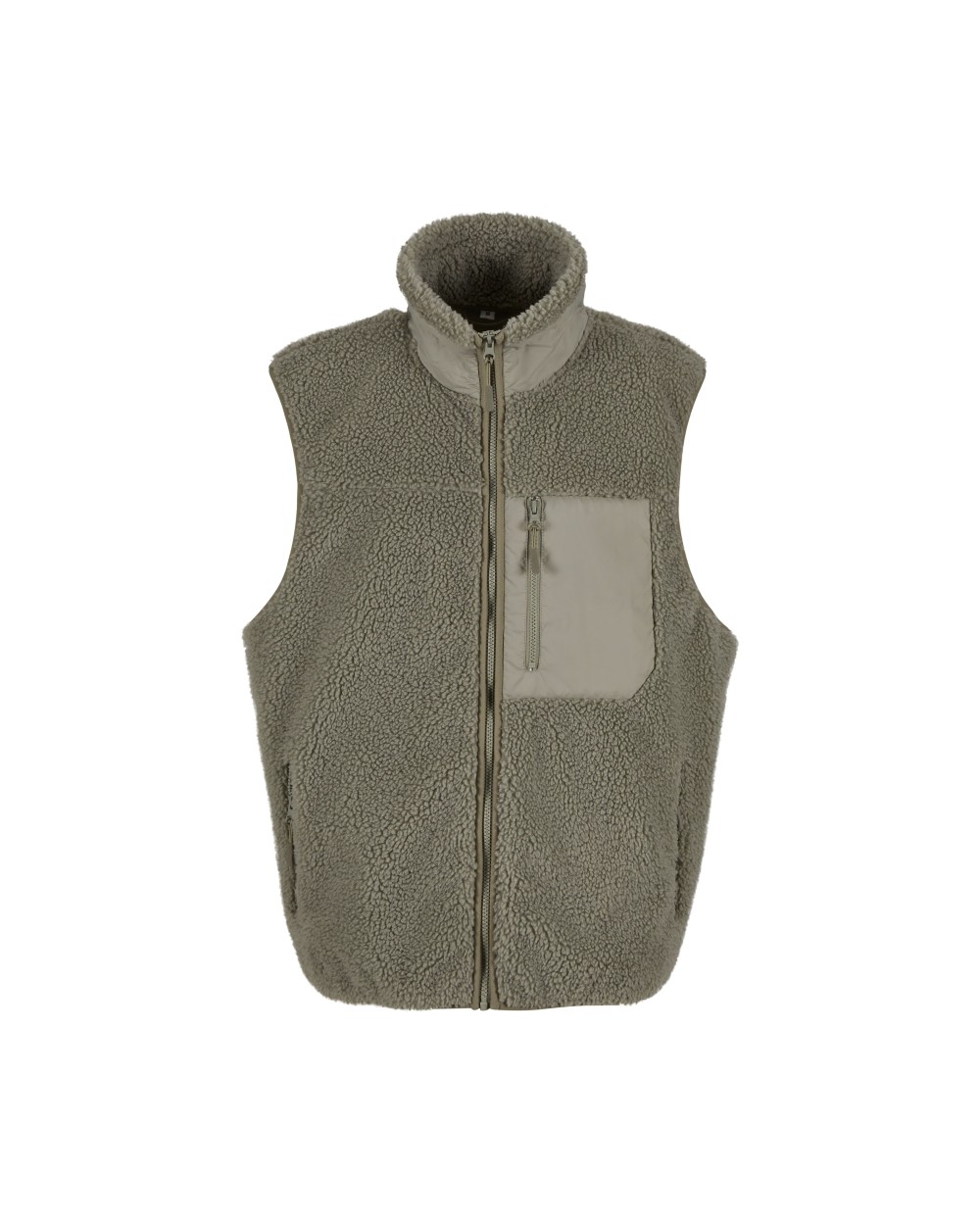 Jassen BUILD YOUR BRAND BONDED SHERPA VEST voor bedrukking &amp; borduring