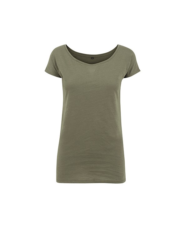 T-Shirts personnalisable BUILD YOUR BRAND Ladies Wideneck Tee