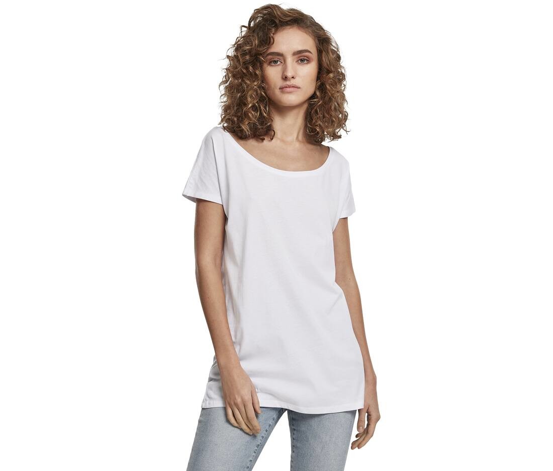 T-Shirts personnalisable BUILD YOUR BRAND Ladies Wideneck Tee