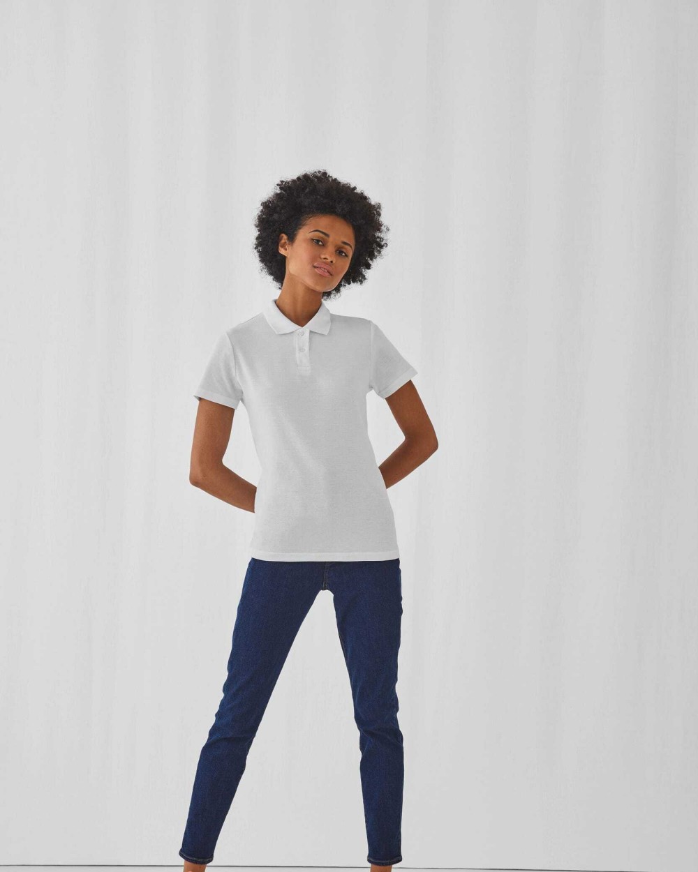 Polo's B&C Id.001 Ladies' Polo Shirt voor bedrukking &amp; borduring