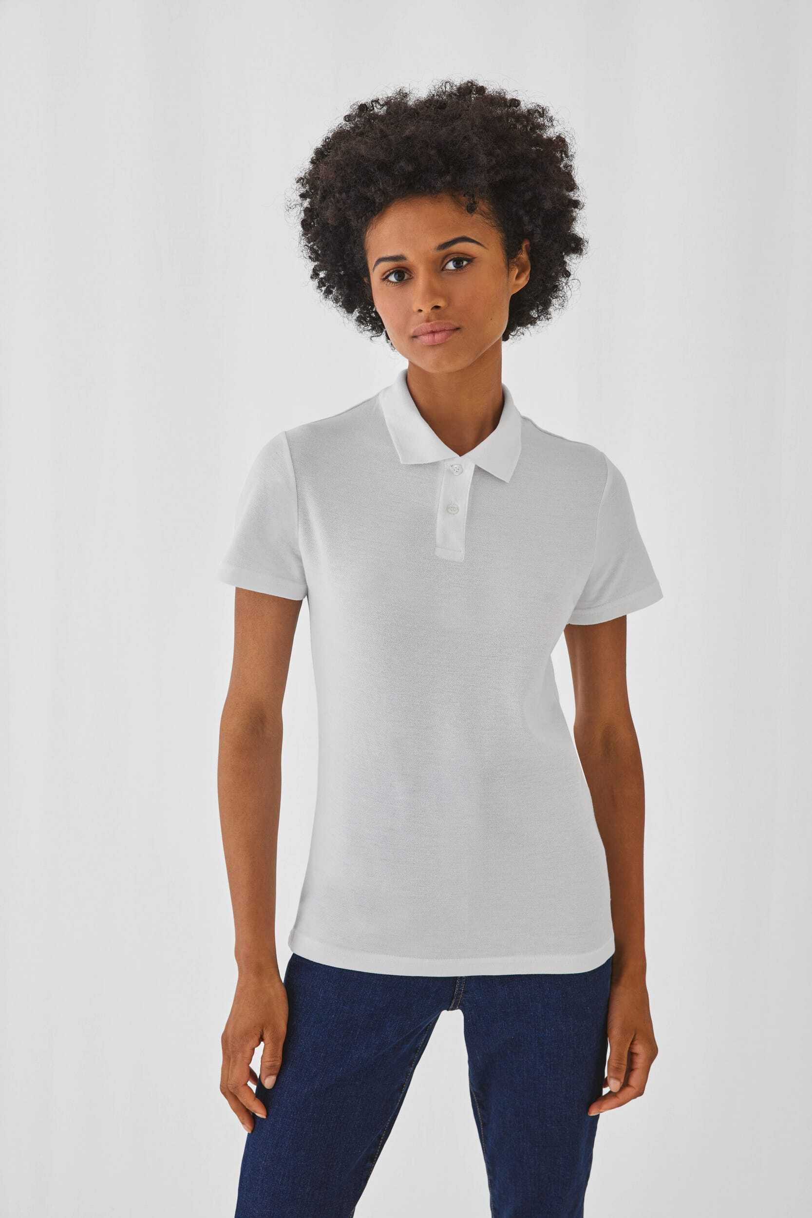 Polo's B&C Id.001 Ladies' Polo Shirt voor bedrukking &amp; borduring