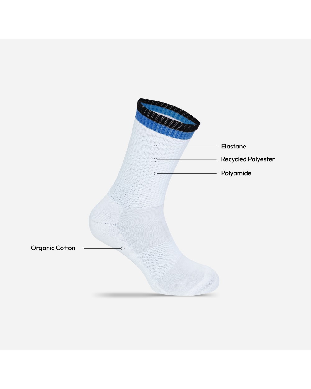 Sous-Vêtements personnalisable MR. SOCKS Tennis Socks Two Tone