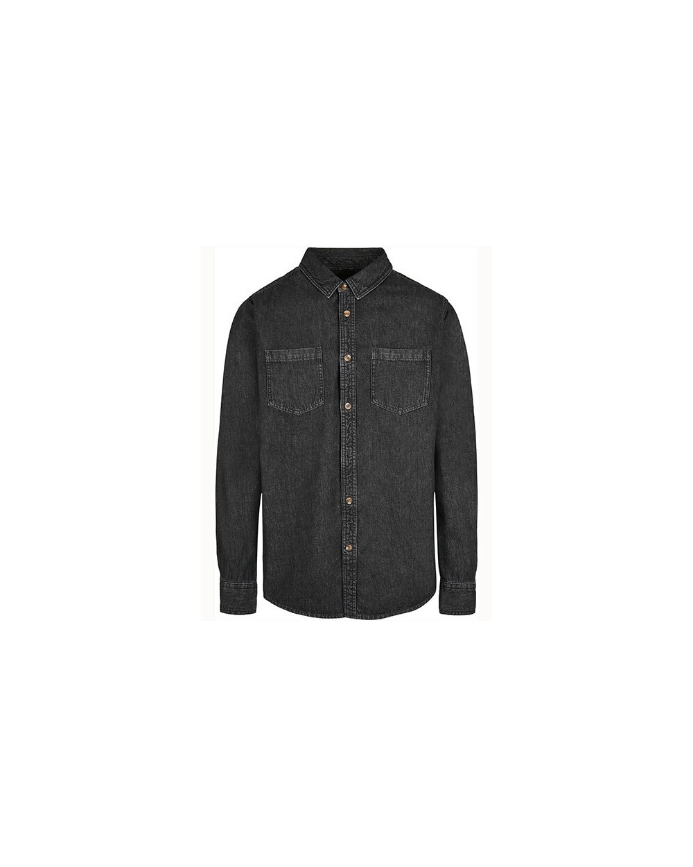 BUILD YOUR BRAND Denim Shirt Hemden personalisierbar