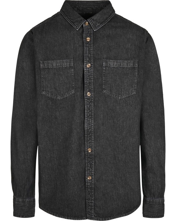 Chemises personnalisable BUILD YOUR BRAND Denim Shirt