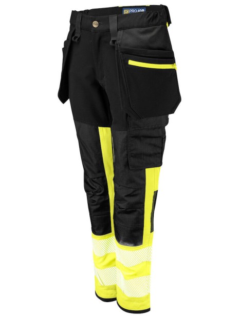PROJOB 6543 PANTALON STRETCH FEMME EN ISO 20471 CLASSE 1  personnalisable