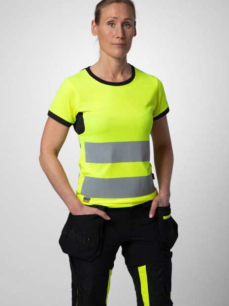 Pantalons à personnaliser PROJOB 6543 PANTALON STRETCH FEMME EN ISO 20471 CLASSE 1 