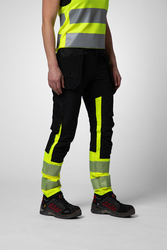 Pantalons personnalisable PROJOB 6543 PANTALON STRETCH FEMME EN ISO 20471 CLASSE 1