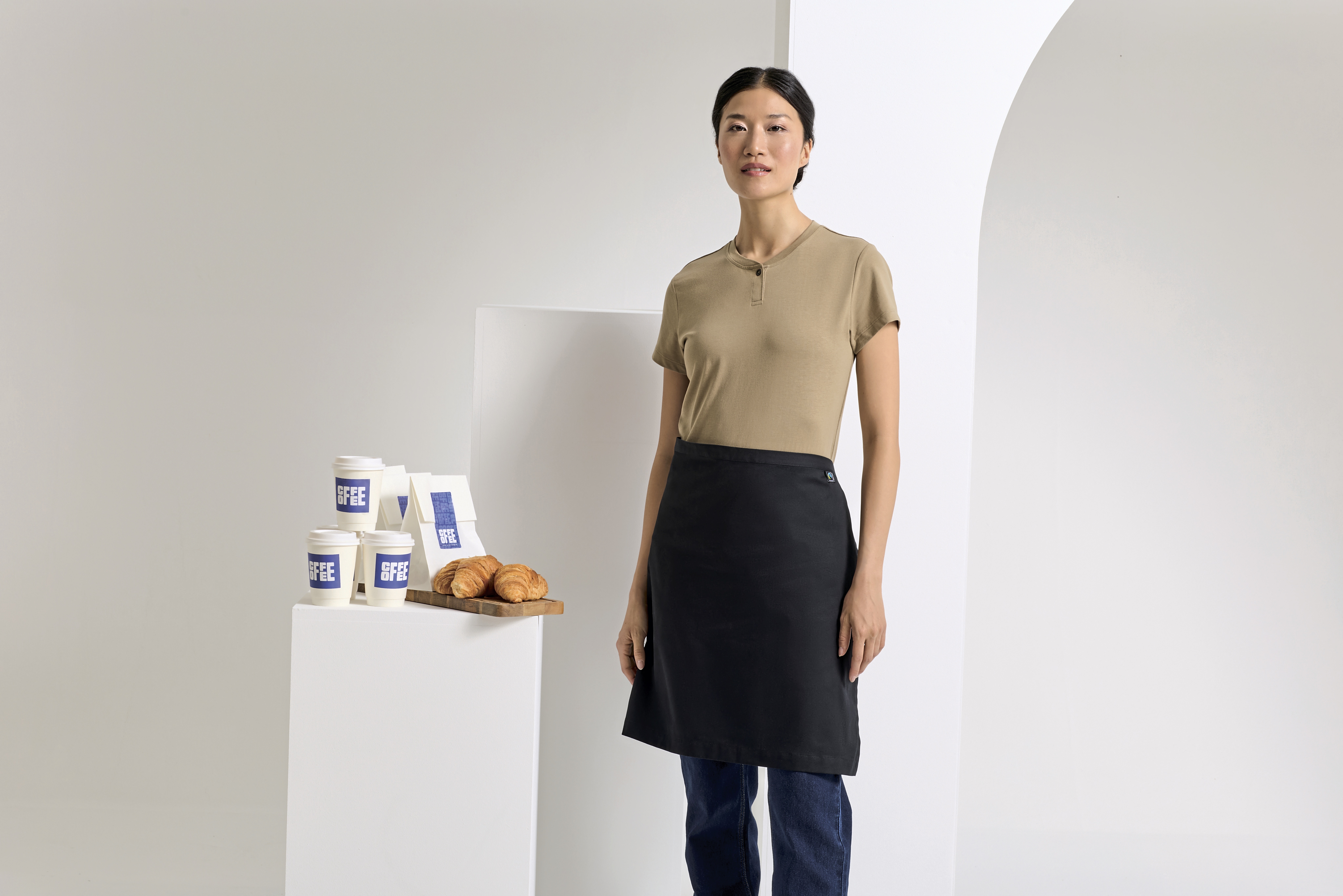 Tabliers personnalisable PREMIER Mid-Length Apron (Fairtrade Baumwolle)