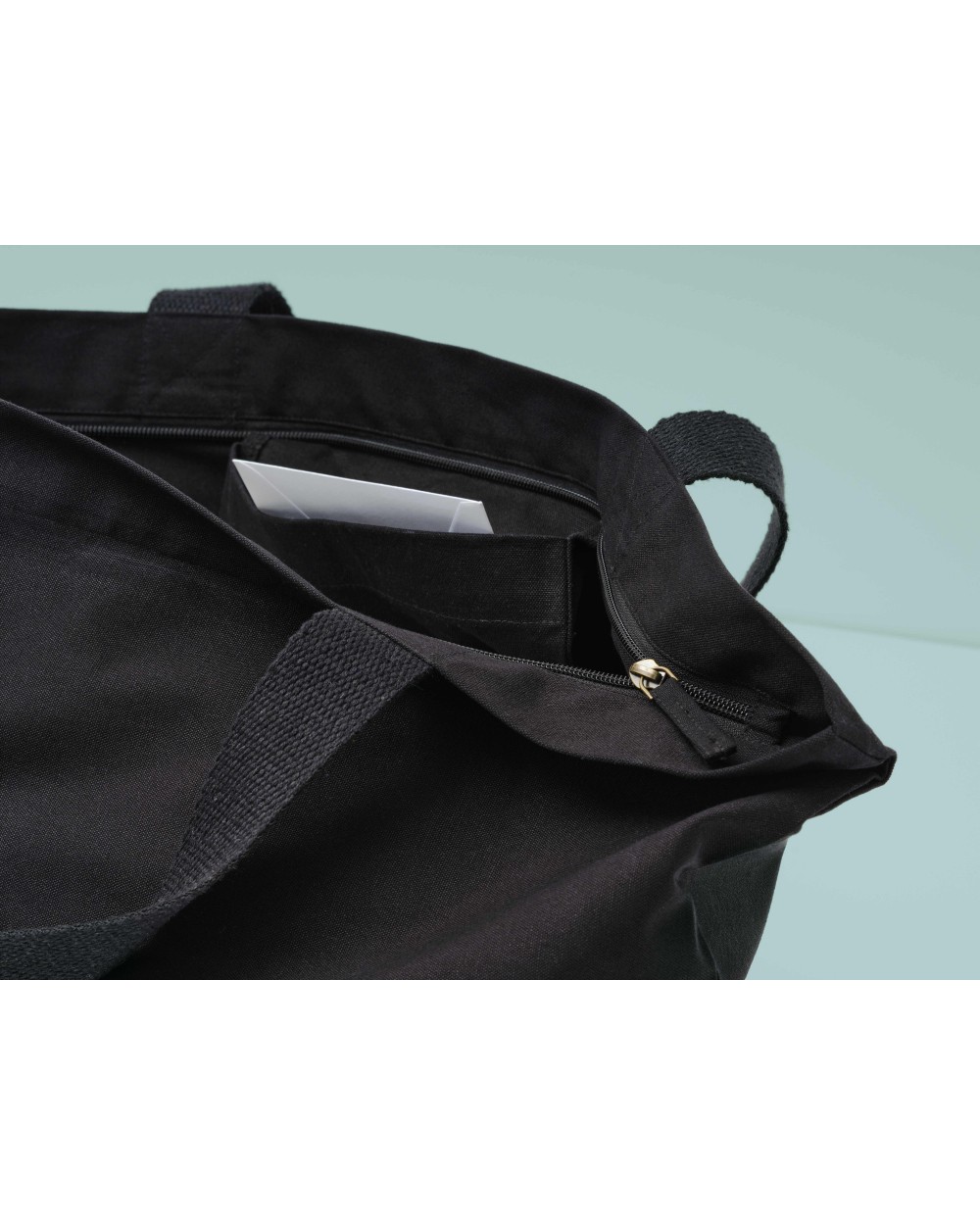 Tassen & Zakken NUTSHELL Elba organic canvas premium zip tote voor bedrukking &amp; borduring
