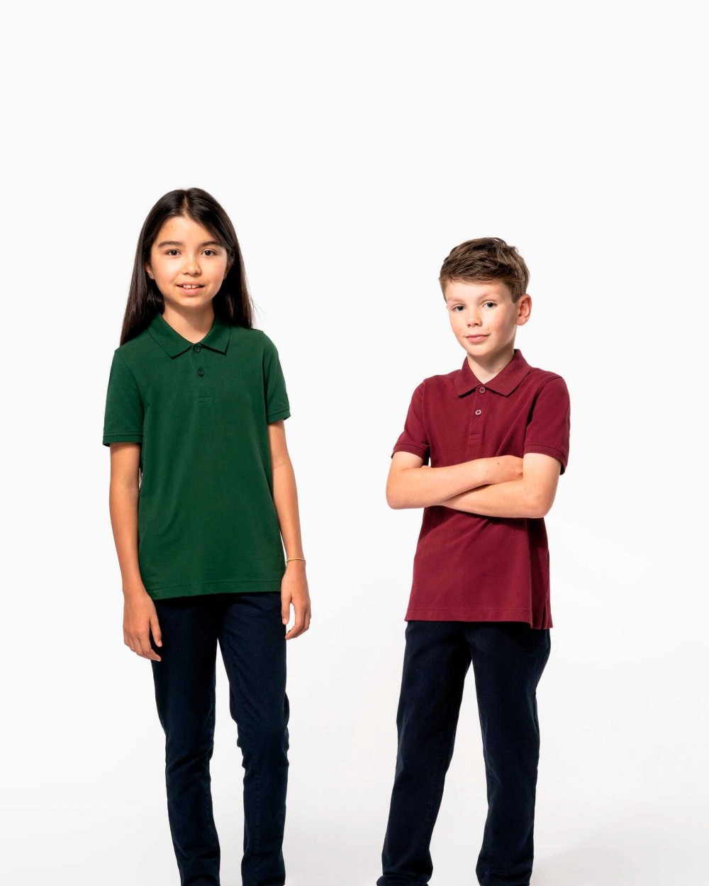 KARIBAN Piquépolohemd Bio180 Kind Poloshirts personalisierbar