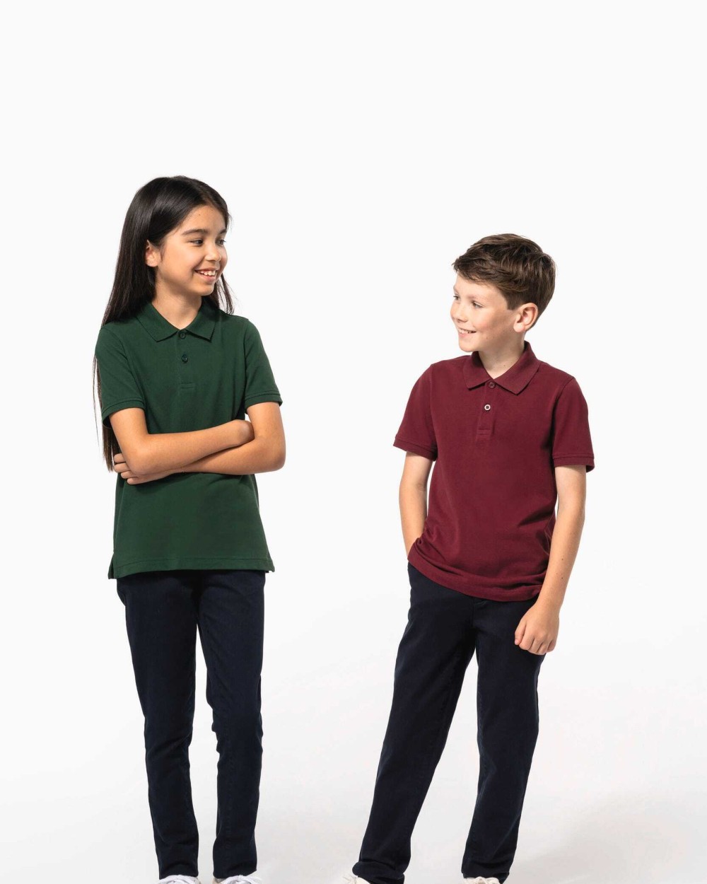 Polo's KARIBAN Bio180 piqué kinderpolo voor bedrukking &amp; borduring