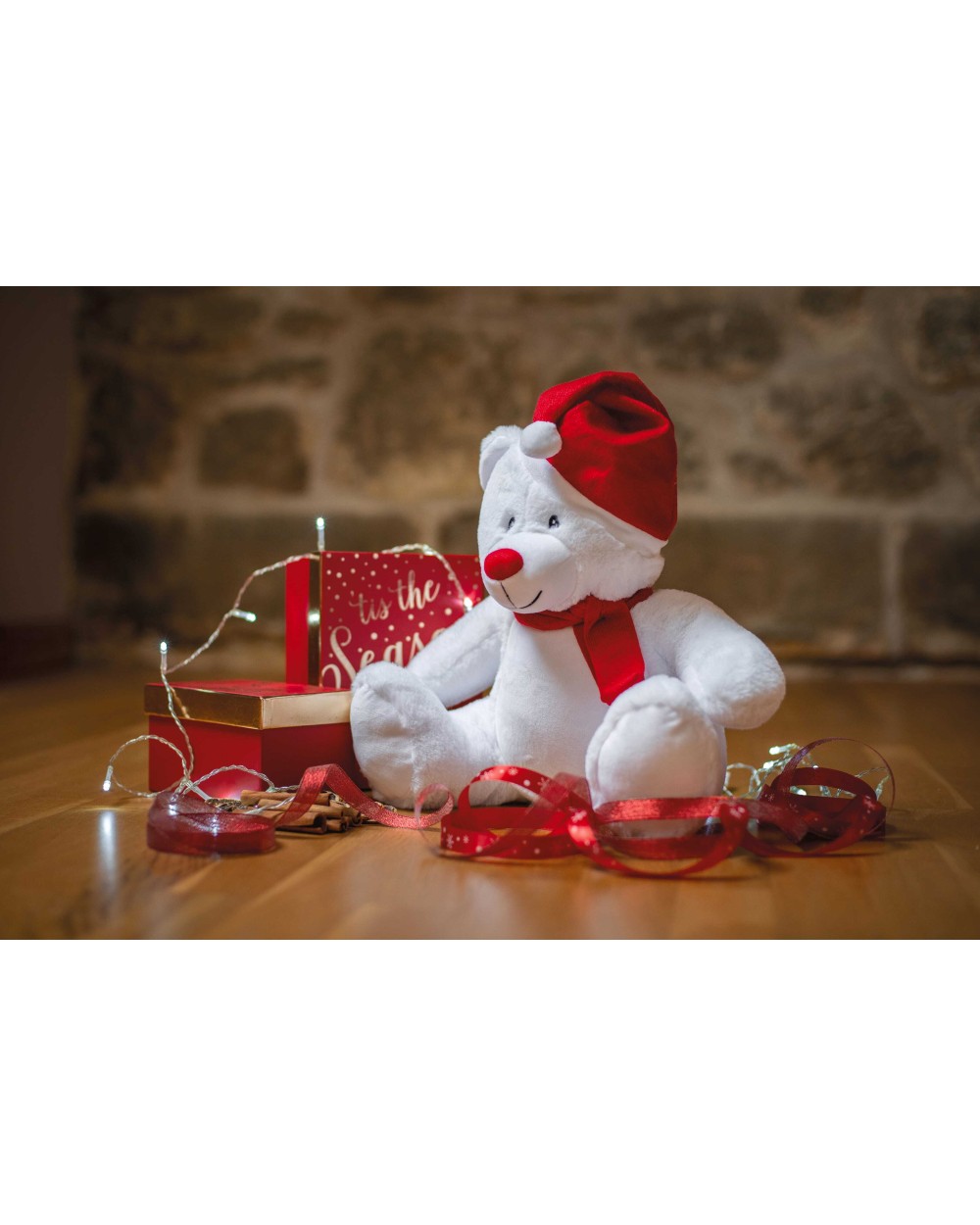 Accessoires personnalisable MUMBLES Peluche zippée ours de Noël