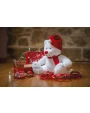 Benodigdheden MUMBLES Kerstbeer met rits voor bedrukking &amp; borduring
