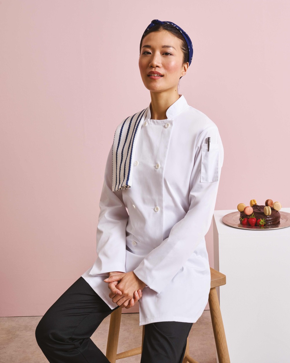 Jassen PREMIER Women's long sleeve chef's jacket voor bedrukking &amp; borduring