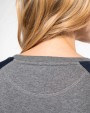 Sweaters & hoodies KARIBAN Tweekleurige damessweater French Terry BIO ronde hals raglanmouwen voor bedrukking &amp; borduring