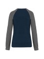 KARIBAN Sweat-shirt French Terry Bio bicolore col rond manches raglan femme /api/colors/f95912fb-0a34-4243-8db7-75ee62be38aa personnalisable