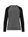 KARIBAN Sweat-shirt French Terry Bio bicolore col rond manches raglan femme /api/colors/a27fa045-e5a8-4e5a-b24d-24864e8a0062 personnalisable