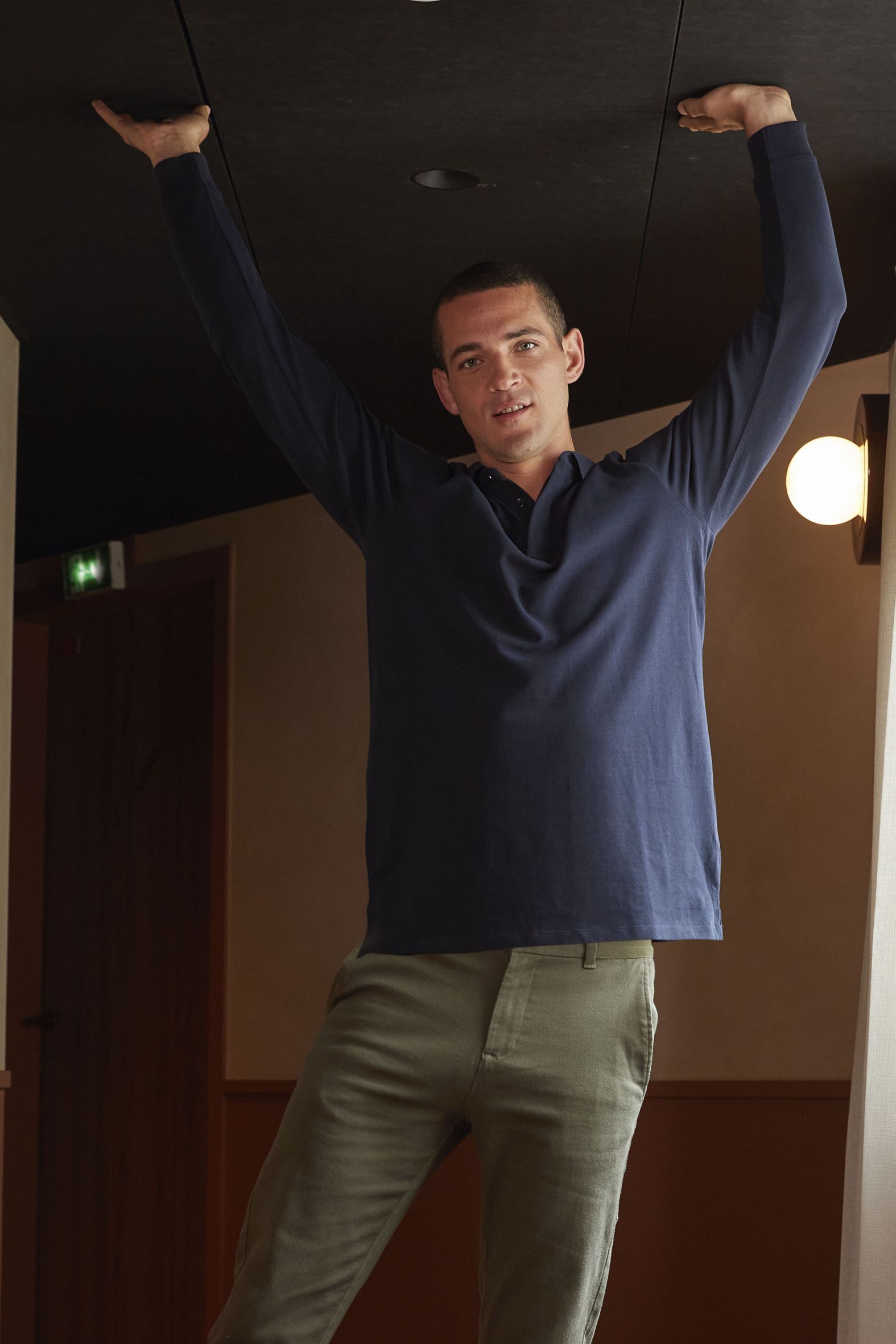 NEOBLU Men´s Long Sleeve Polo Shirt Owen Poloshirts personalisierbar