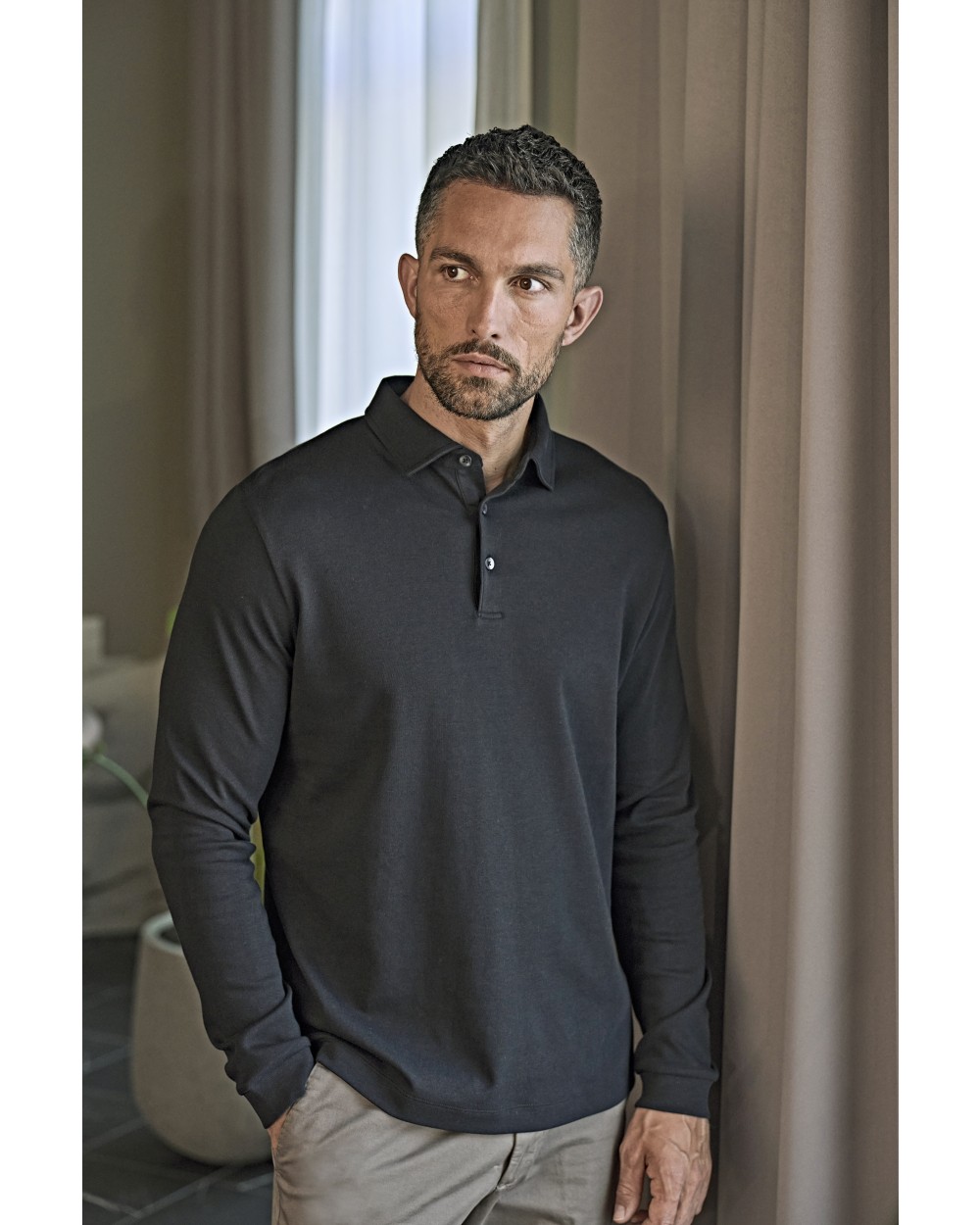 Polo's TEE JAYS PIMA COTTON LONG SLEEVE POLO voor bedrukking &amp; borduring