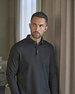 PIMA COTTON LONG SLEEVE POLO